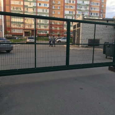 Alutech откатные ворота промышленные 3750x2000